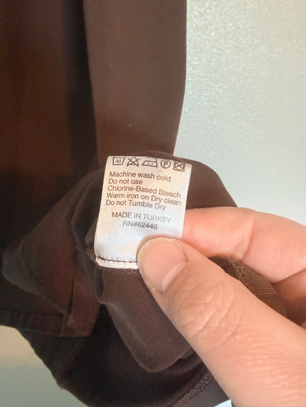 Baby'O Stretch Cotton Knit Panel Maxi A Line Skirt Brown Stretch Modest Size XL - Picture 8 of 8